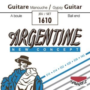 string set acoustic, silverplated steel core, 010-045, light tension, ball end