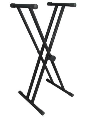 keyboard stand, with 35cm top tubes, XX-model, twist lock, black