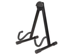 semi-foldable stand, A-model, metal, black, for electric guitar