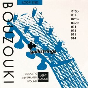 string set bouzouki, silverplated, 011-011-014-014-023-011-030-014
