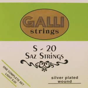 string set saz, silverplated light 008-008-012-014-022