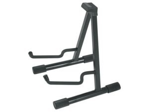 semi-foldable guitar stand, A-model, metal, black, made in EU, for acoustic guitar