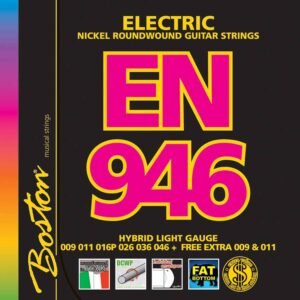 string set electric, nickel roundwound, hybrid light, 009-011-016-026-036-046