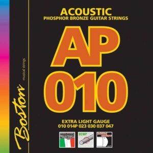 string set acoustic, phosphor bronze, extra light, 010-014-023-030-037-047