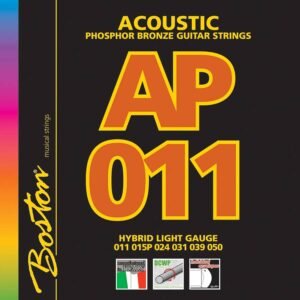 string set acoustic, phosphor bronze, hybrid light, 011-015-024-031-039-050