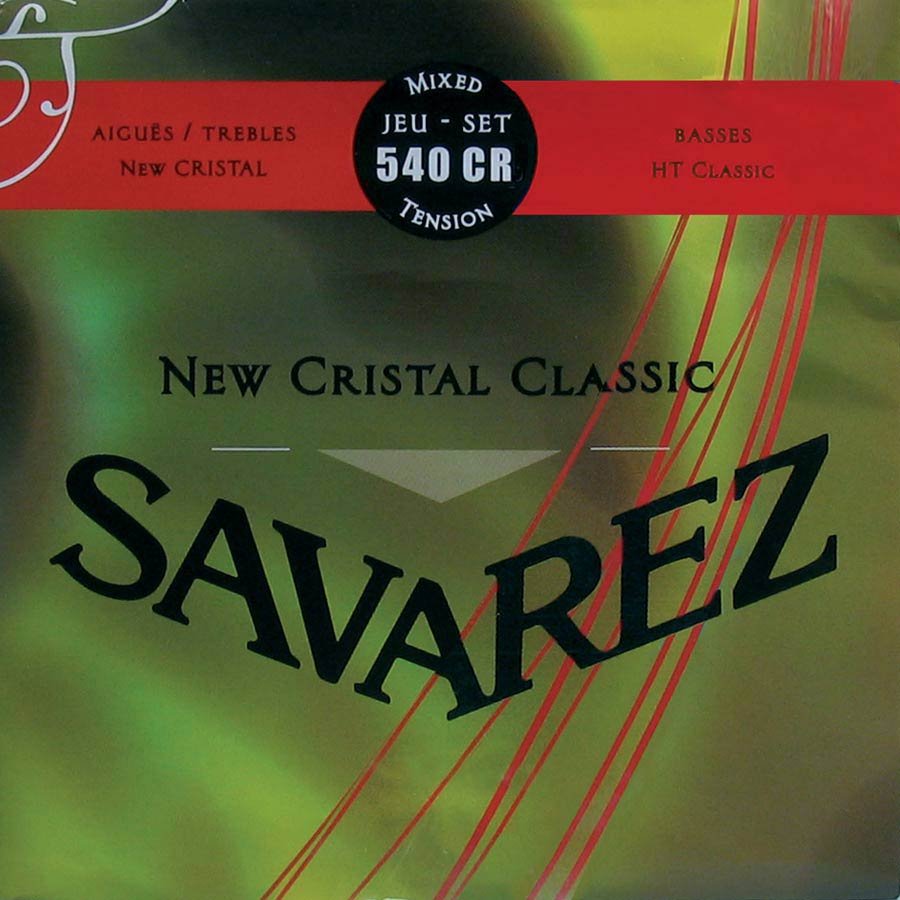 string set classic, New Cristal trebles, silverwound HT classic basses, normal tension