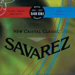 string set classic, New Cristal trebles, silverwound HT classic basses, hybrid tension
