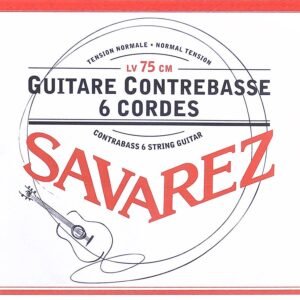 string set classic contrabass guitar, silverplated wound, scale 75 cm, normal tension