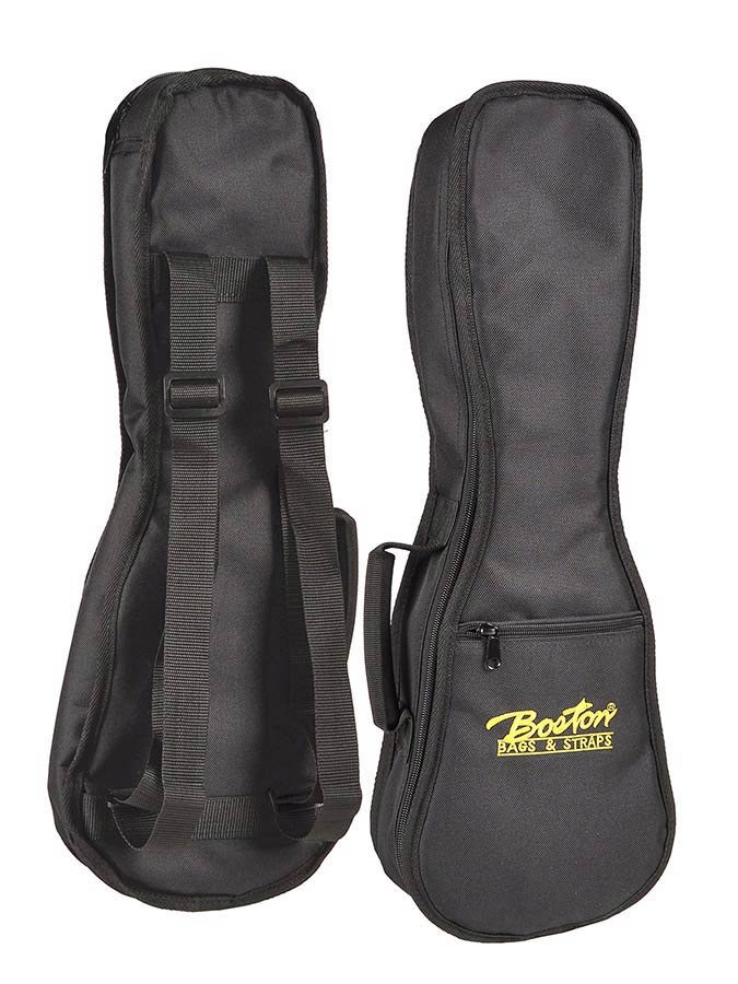 bag for soprano ukulele, 10 mm. padded nylon, black
