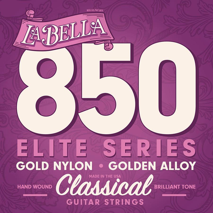 string set classic, 028-032-040-029-034-041, gold nylon trebles & gold basses