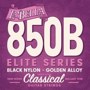string set classic, 028-032-040-029-034-041, black nylon trebles & gold basses