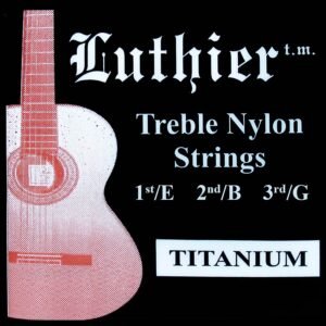 treble string set, E-1+B-2+G-3, titanium/ nylon