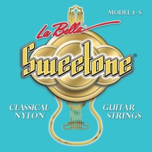 string set classic, clear nylon trebles & silverplated basses