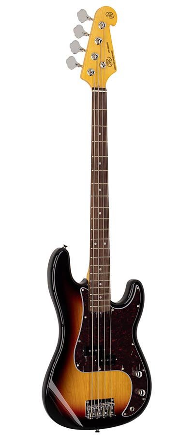 3/4 scale length vintage 62 P-style electric bass guitar, with split single coil pickup, with bag, - Afbeelding 3