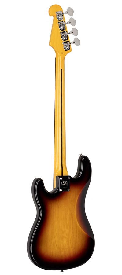 3/4 scale length vintage 62 P-style electric bass guitar, with split single coil pickup, with bag, - Afbeelding 4