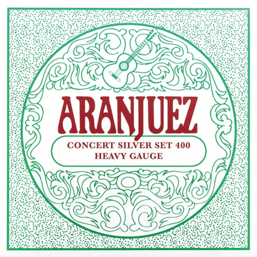 string set for classic guitar, Calibrada nylon trebles & silverplated wound basses, heavy gauge