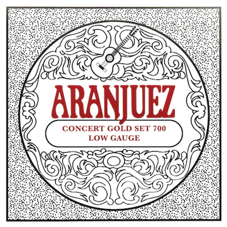 string set for classic guitar, Calibrada nylon trebles & goldplated wound basses, light gauge