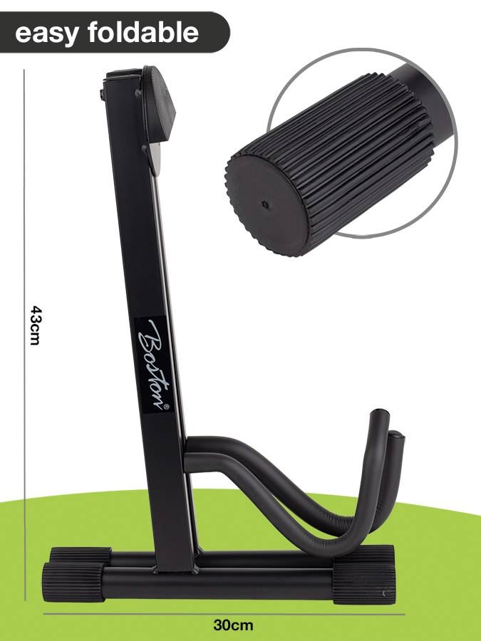 semi-foldable stand, A-model, metal, black, for acoustic guitar - Afbeelding 3