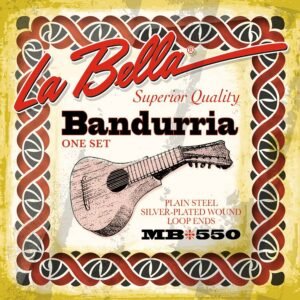 string set bandurria, silverplated wound, loop ends, 2x010-2x014-2x019W-2x023W-2x030W-2x035W