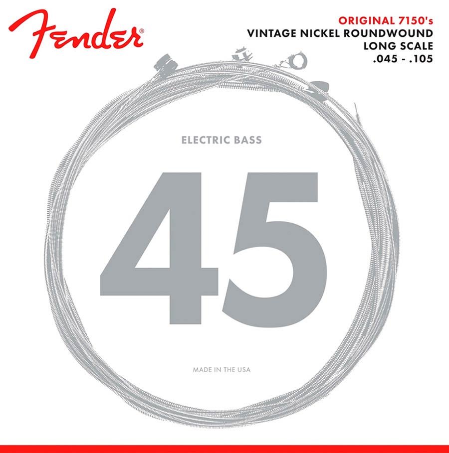 string set electric bass, pure nickel roundwound, medium 045-065-085-105