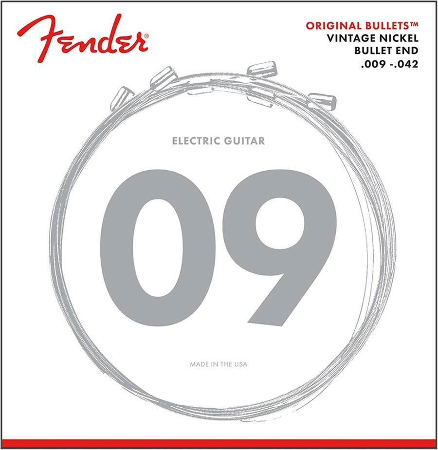 string set electric, pure nickel roundwound, light, 009-011-016-024-032-042