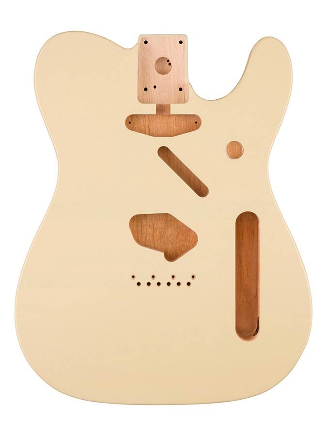 Telecaster body (vintage bridge), alder, olympic white
