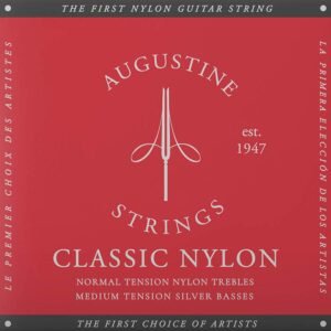Red string set classic, regular tension trebles & medium tension basses