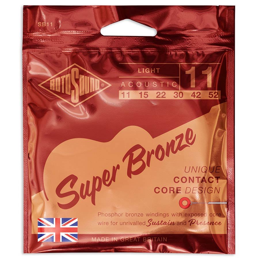 string set acoustic phosphor bronze 11-52, light