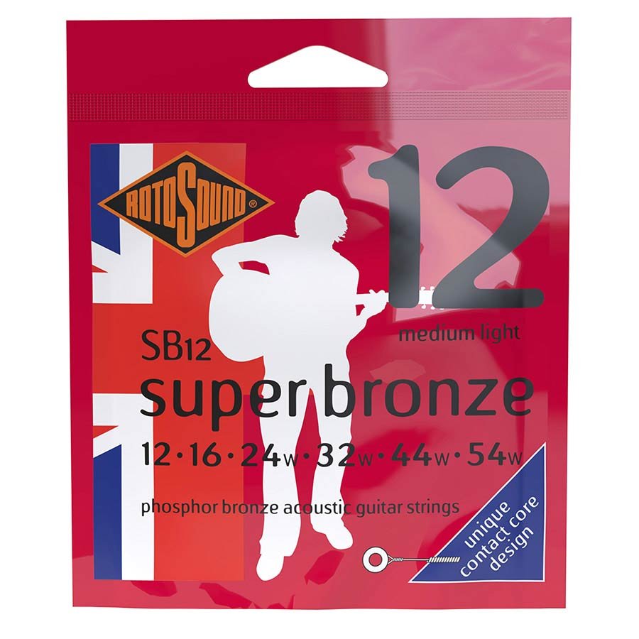string set acoustic phosphor bronze 12-54, medium light