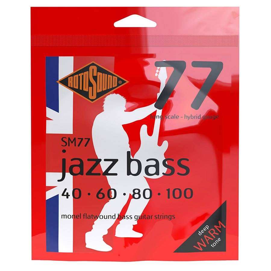 string set electric bass monel flatwound 40-100, hybrid gauge