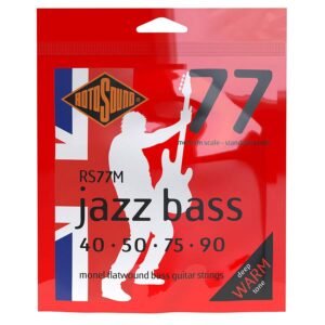 string set electric bass monel flatwound 40-90, standard gauge, medium scale