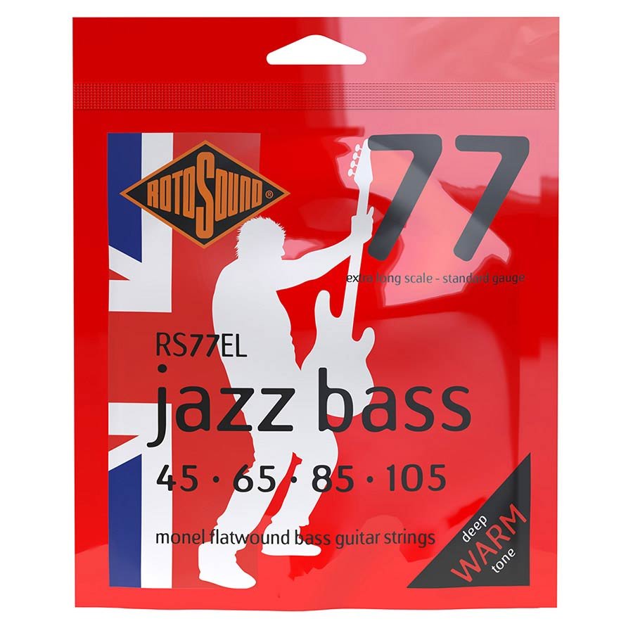 string set electric bass monel flatwound 45-105, standard gauge, extra long scale