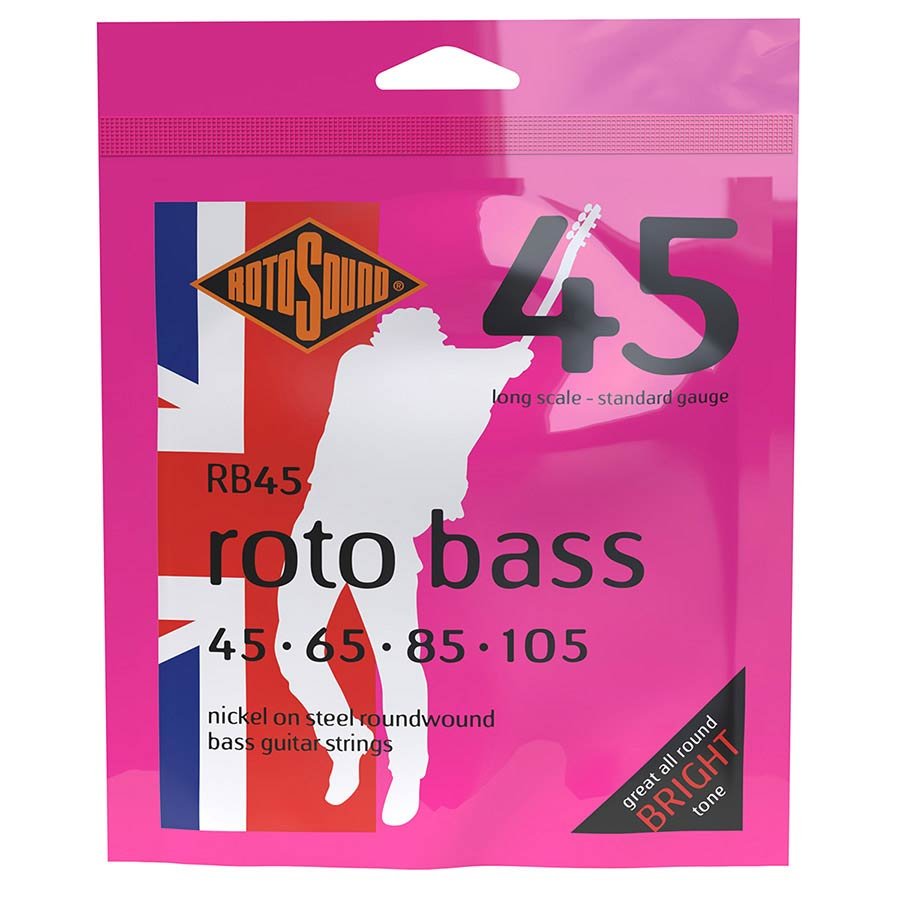 string set electric bass nickel wound 45-105, standard gauge