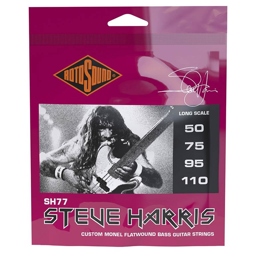 string set electric bass monel flatwound 50-110 Steve Harris, standard gauge
