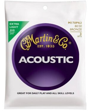 string set 3-PACK 80/20 bronze, extra light, 010-014-023-030-039-047