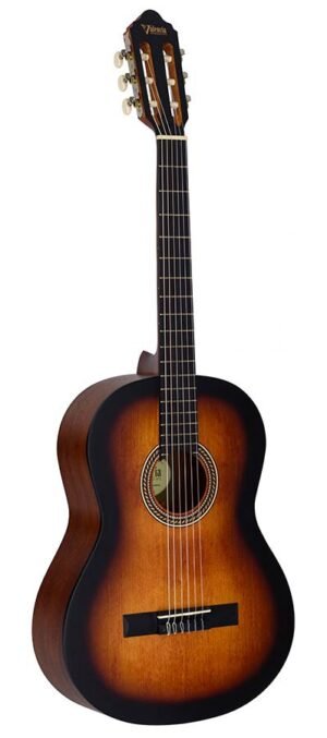 classic guitar with hybrid neck 4/4, sitka spruce & nato, classic sunburst satin