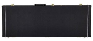 case for electric guitar, wood, rectangular model