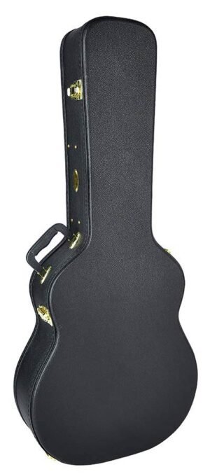 case for jumbo-model acoustic guitar, wood, shaped model
