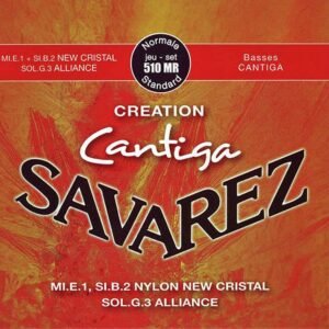 string set classic, New Cristal trebles, G-3 Alliance, Cantiga basses, normal tension