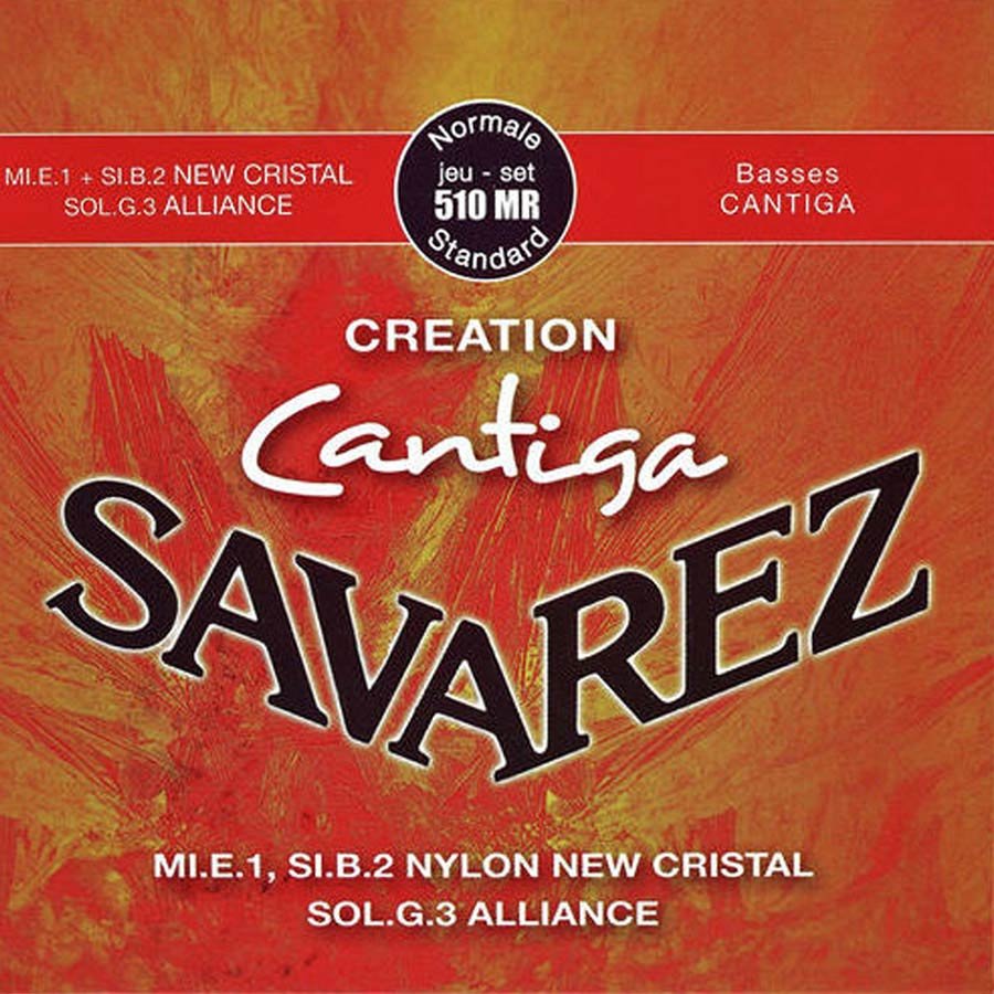 string set classic, New Cristal trebles, G-3 Alliance, Cantiga basses, normal tension