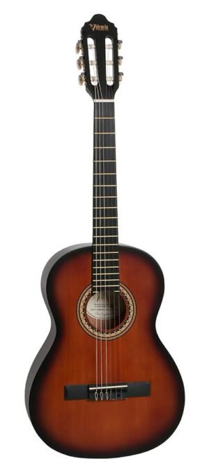 classic guitar with hybrid neck 3/4, sitka spruce & nato, classic sunburst satin