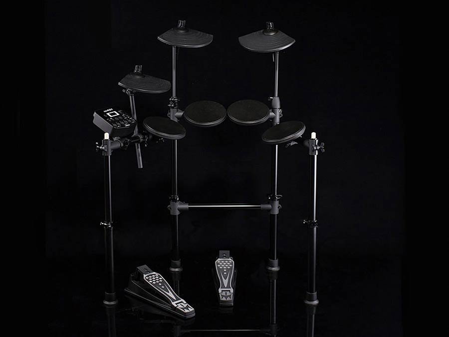 digital drum kit, compact design, foldable, 7 pads, 2 pedals - Afbeelding 2