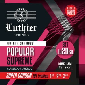 string set classic, flamenco Popular Supreme, medium tension, with carbon trebles