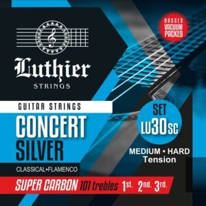 string set classic, Concert White Silver, medium-hard tension, with carbon trebles