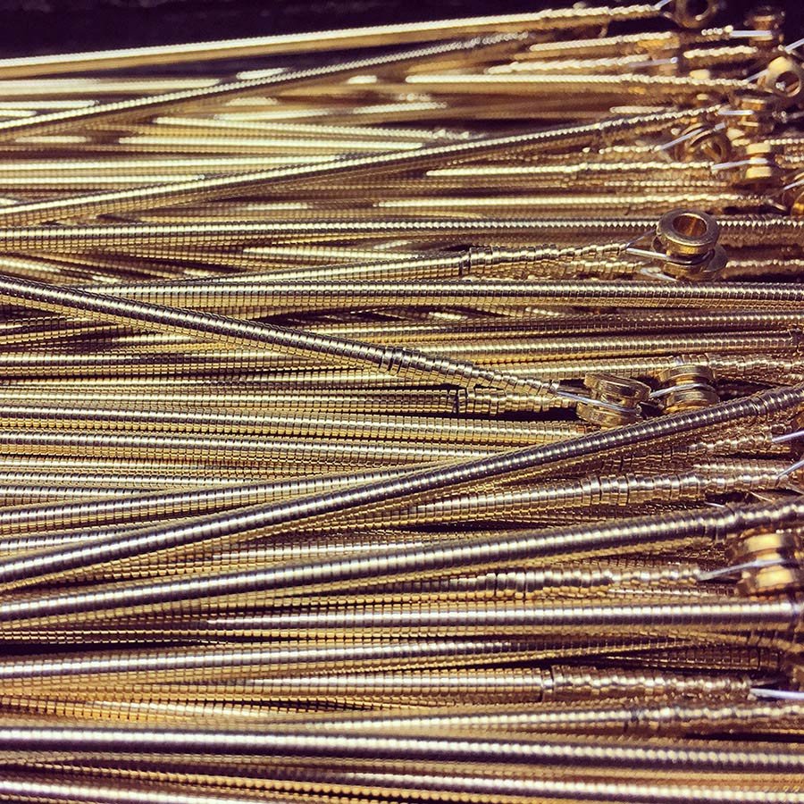string set electric bass, gold flats, 045-065-085-105 long scale - Afbeelding 3