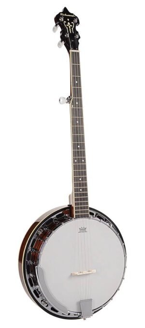 folk banjo 5-string, mahogany rim, 24 brackets