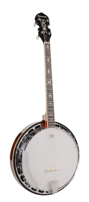 tenor banjo 4-string, aluminium rim + tone ring, ebony fingerboard, 24 brackets