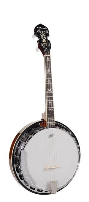 tenor banjo 4-string, aluminium rim + tone ring, ebony fingerboard, 24 brackets, 17 frets