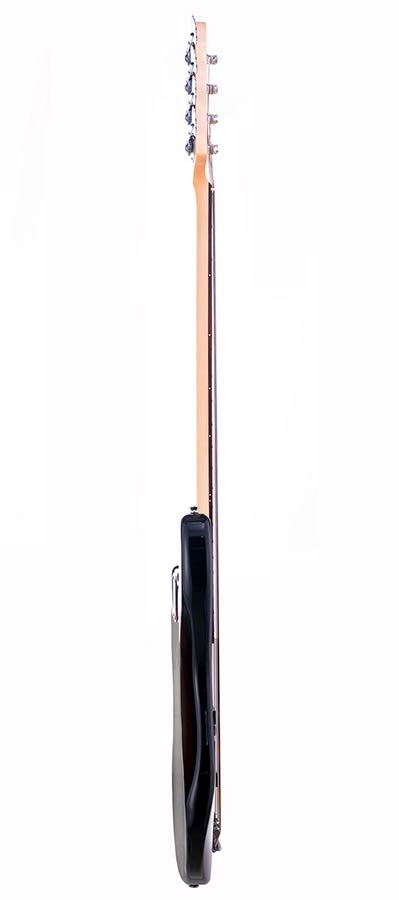 J-style electric bass guitar, black, with gig bag - Afbeelding 5