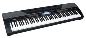 digital stage piano with accompaniment, 88 keys hammer action (GAS-II), 2 x 20 W, black